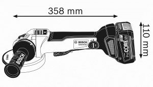 Meuleuse d'Angle GWS 18 V-10 PSC Bosch Professional 06019G3F0B
