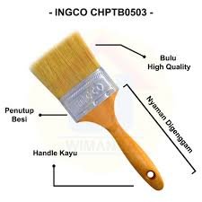 Pinceau en bois largeur 76mm Accessoires menuiserie INGCO Pinceau en bois largeur 76mm - ABMAROC | Vente de matériel de bricolage, jardinage, électroportatif en ligne - maroc Bricolage Pinceau en bois largeur 76mm CHPTB0503