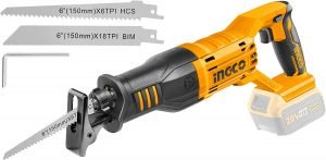 Scie sabre 20V (sans batterie:chargeur)+2Lames CRSLI1151