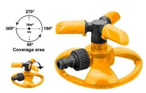 Arroseur rotatif à 3 bras en plastique 16.5*14*8cm Arroseur INGCO Arroseur rotatif à 3 bras en plastique 16.5*14*8cm - ABMAROC | Vente de matériel de bricolage, jardinage, électroportatif en ligne - Bricolage maroc