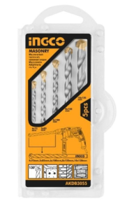Set de forets à béton 5 pièces “INGCO” INGCO INGCO Set de forets à béton 5 pièces “INGCO” - ABMAROC | Vente de matériel de bricolage, jardinage, électroportatif en ligne - maroc Bricolage Truelle Lr totale:340mm Profondeur:85mm