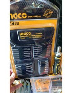 Set de 26 embouts pour tournevis 1 pcs manche HKSDB0268 Embouts de Vissage INGCO Set de 26 embouts pour tournevis 1 pcs manche HKSDB0268 - ABMAROC | Vente de matériel de bricolage, jardinage, électroportatif en ligne - maroc Bricolage Set de 26 embouts pour tournevis 1pcs manche HKSDB0268