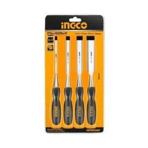 Set de 4 ciseaux à bois 6mm,12mm,19mm,25mm HKTWC0401 Accessoires menuiserie INGCO Set de 4 ciseaux à bois 6mm,12mm,19mm,25mm HKTWC0401 - ABMAROC | Vente de matériel de bricolage, jardinage, électroportatif en ligne - Bricolage maroc