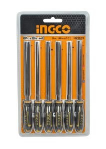 Set de 6 limes acier 140mm INGCO INGCO Set de 6 limes acier 140mm - ABMAROC | Vente de matériel de bricolage, jardinage, électroportatif en ligne - maroc Bricolage Set de 6 limes acier 140mm HKTF63