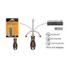 Tournevis Flexible + 10 embouts AKSDFL1208