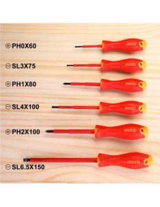 Tournevis isolé Set de 6 pièces HKISD0608 INGCO INGCO Tournevis isolé Set de 6 pièces HKISD0608 - ABMAROC | Vente de matériel de bricolage, jardinage, électroportatif en ligne - maroc Bricolage Tournevis isolé Set de 6 pièces HKISD0608