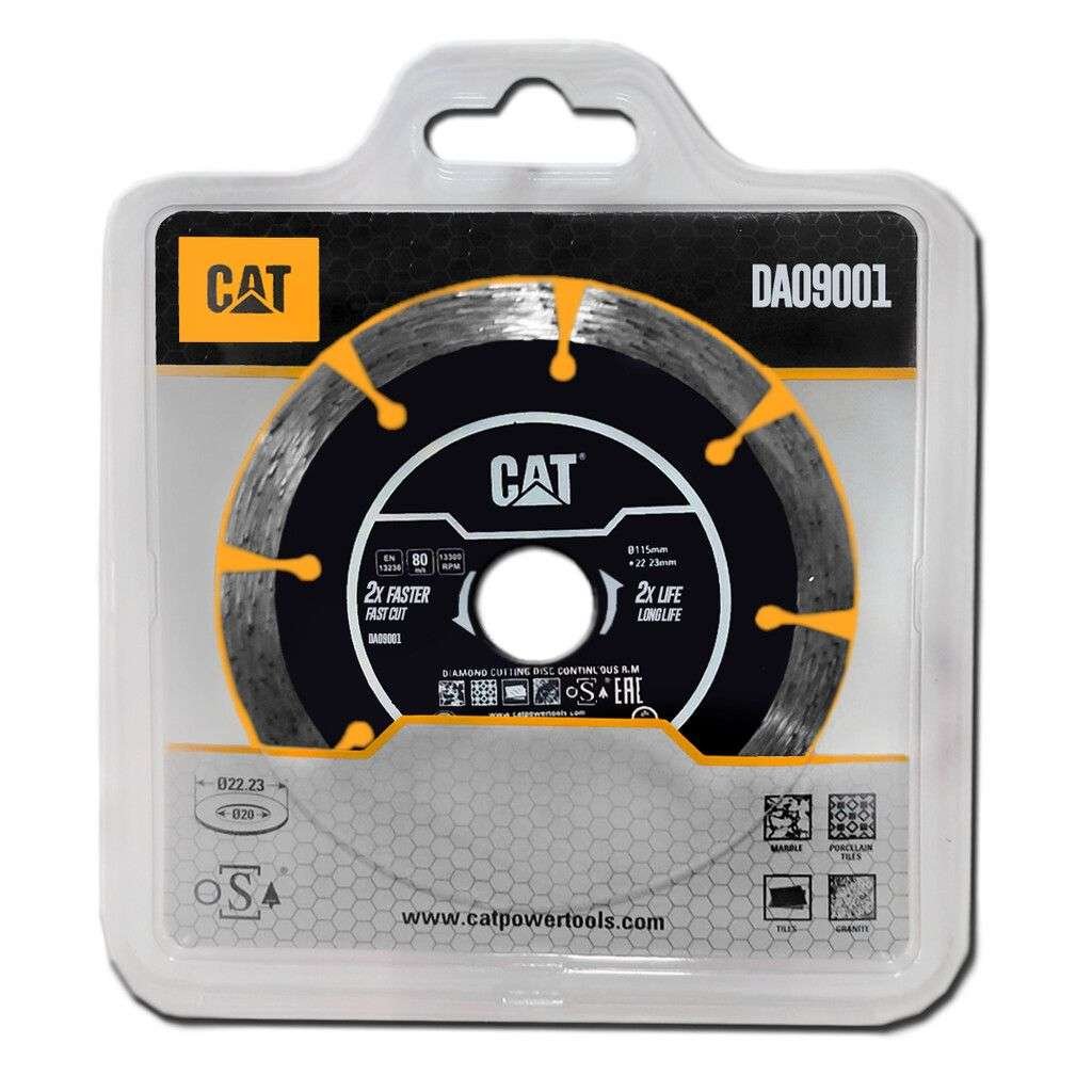 Disco corte diamantado segmentado 115mm - Cat Da09001