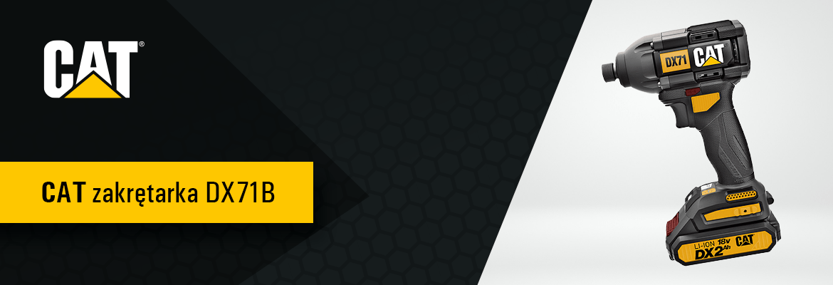 CAT zakrętarka DX71B bez akumulatora - 419,00 zł | Oficjalny Sklep Caterpillar | CAT-24.PL