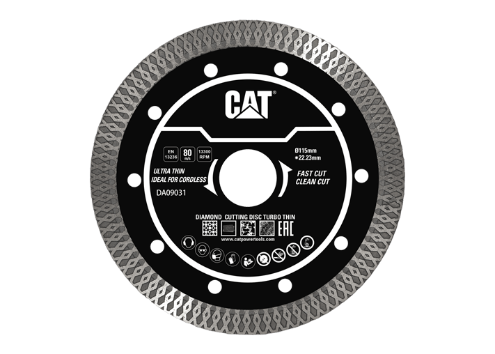 DA0903 - Discos de Corte Diamante - Turbo Fino – CAT Power Tools Angola